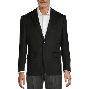 Michael Kors Mens Classic Fit Wool-Silk Cashmere Sport Coat 40 Short Black - NWT